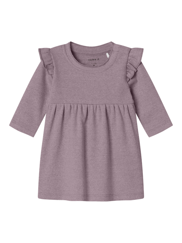 NAME IT Lange mouwen jurk - Elderberry