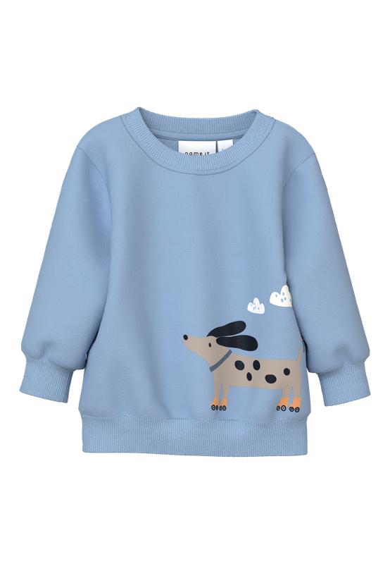 NAME IT Lange mouwen sweatshirt - Cerulean Dog on wheels