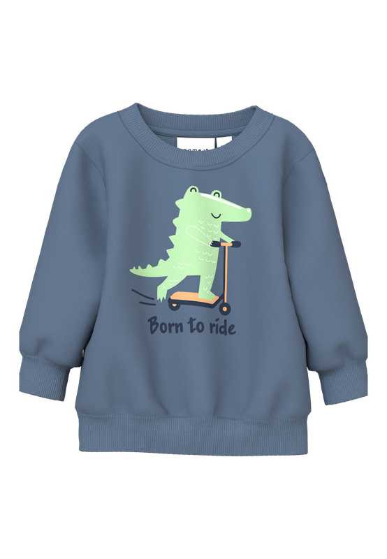 NAME IT Lange mouwen sweatshirt - China Blue Born to ride
