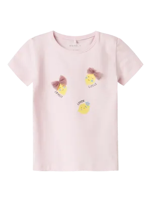 NAME IT T-shirt - Light Lilac