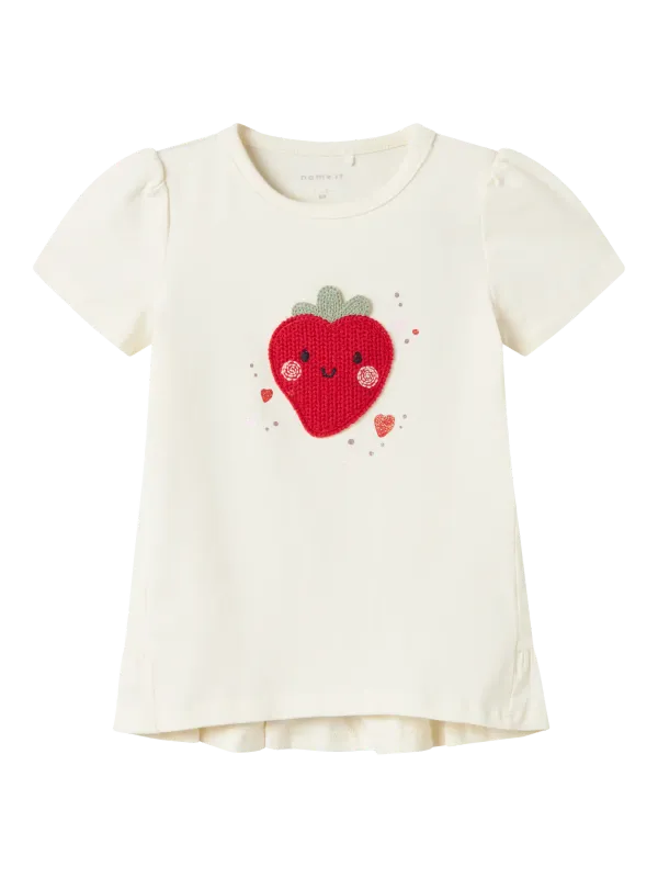 NAME IT T-shirt - Cloud Dancer