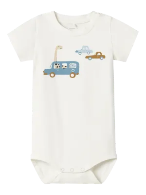 NAME IT Romper met korte mouwen - Cloud Dancer