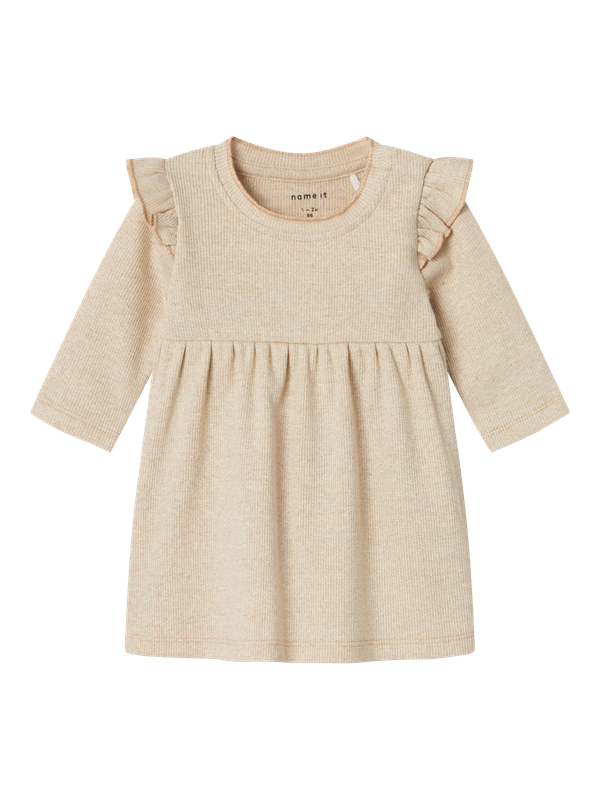 NAME IT Lange mouwen jurk - Gilded Beige