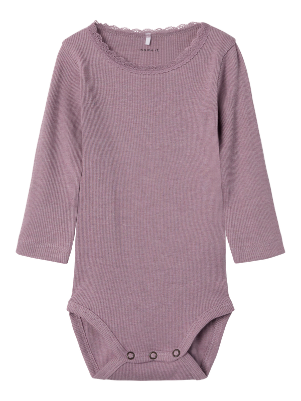 NAME IT Lange mouwen romper - Elderberry