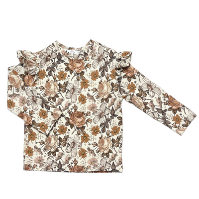 Feathers Longsleeve - Ruffle English Garden Brown