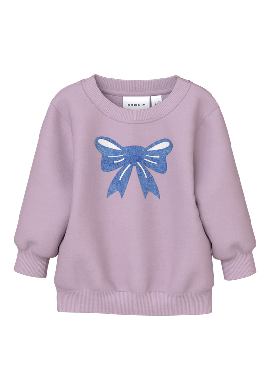 NAME IT Sweater met print - Winsome Orchid Bow