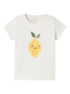 NAME IT T-shirt - Jet Stream Lemon