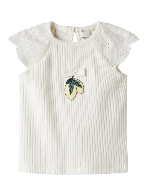 NAME IT Top - Cloud Dancer