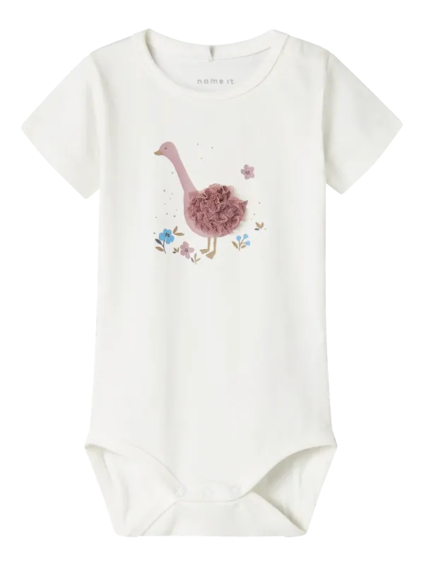 NAME IT Romper met korte mouwen - Cloud Dancer