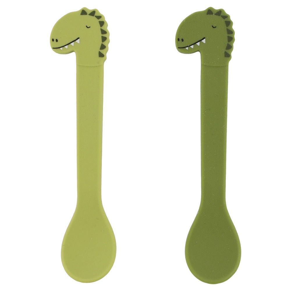 Siliconen lepel 2-pack - Mr. Dino