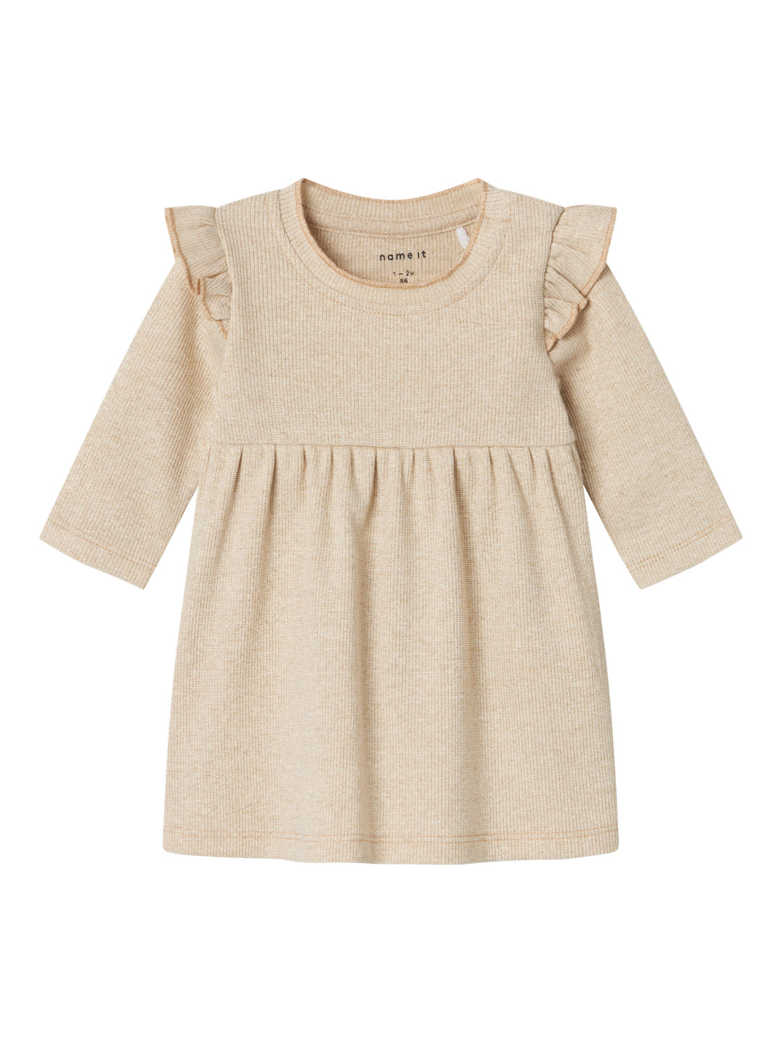 NAME IT Lange mouwen jurk - Gilded Beige