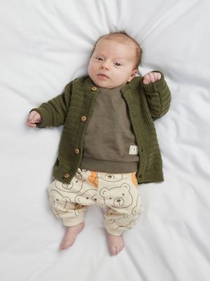 NAME IT Gebreid vest - Dusty Olive