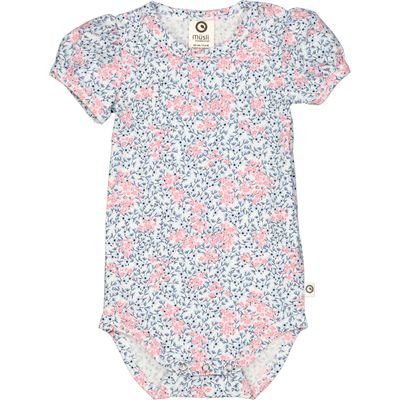 Müsli Romper met pofmouw - Bubblegum | Night Blue