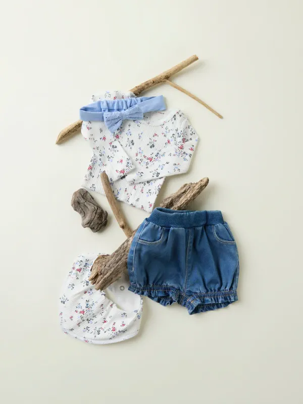 NAME IT Korte broek - Medium Blue Denim