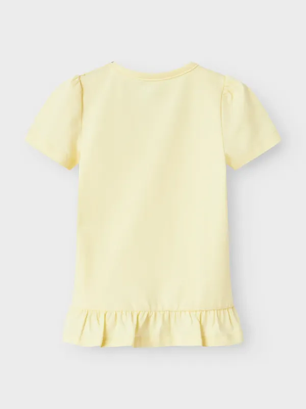 NAME IT T-shirt - Pastel Yellow