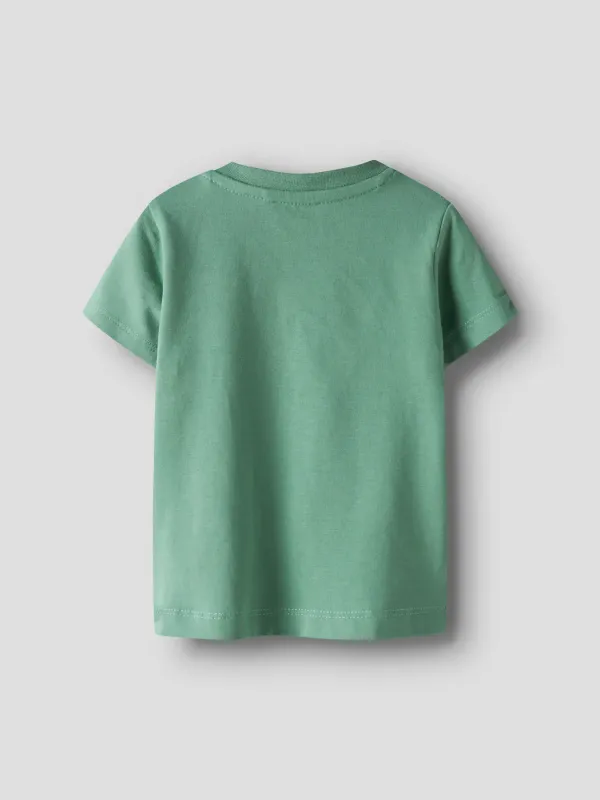 NAME IT T-shirt - Creme De Menthe Snail