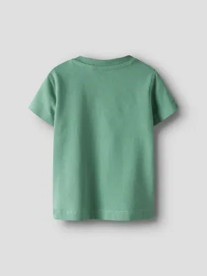 NAME IT T-shirt - Creme De Menthe Snail