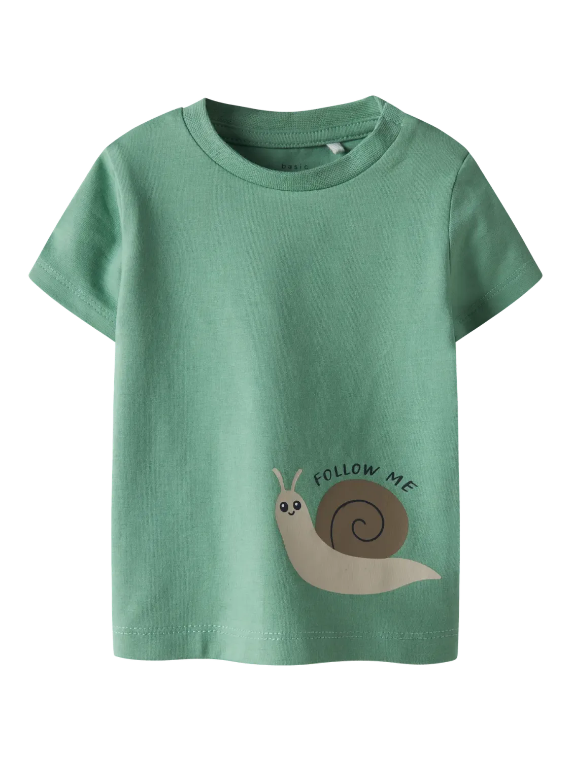 NAME IT T-shirt - Creme De Menthe Snail