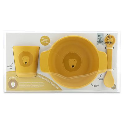 Trixie Siliconen baby eetset - Mr. Lion