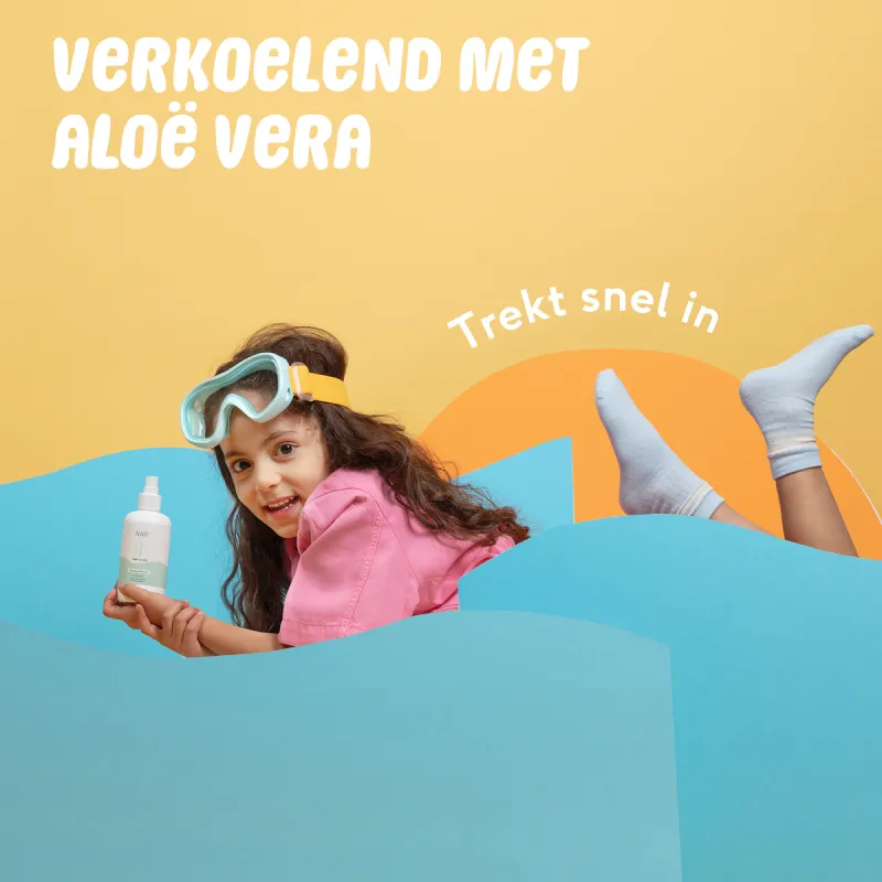 Naïf Verkoelende Aftersun Spray 0% parfum voor Baby &amp; Kids 175ML