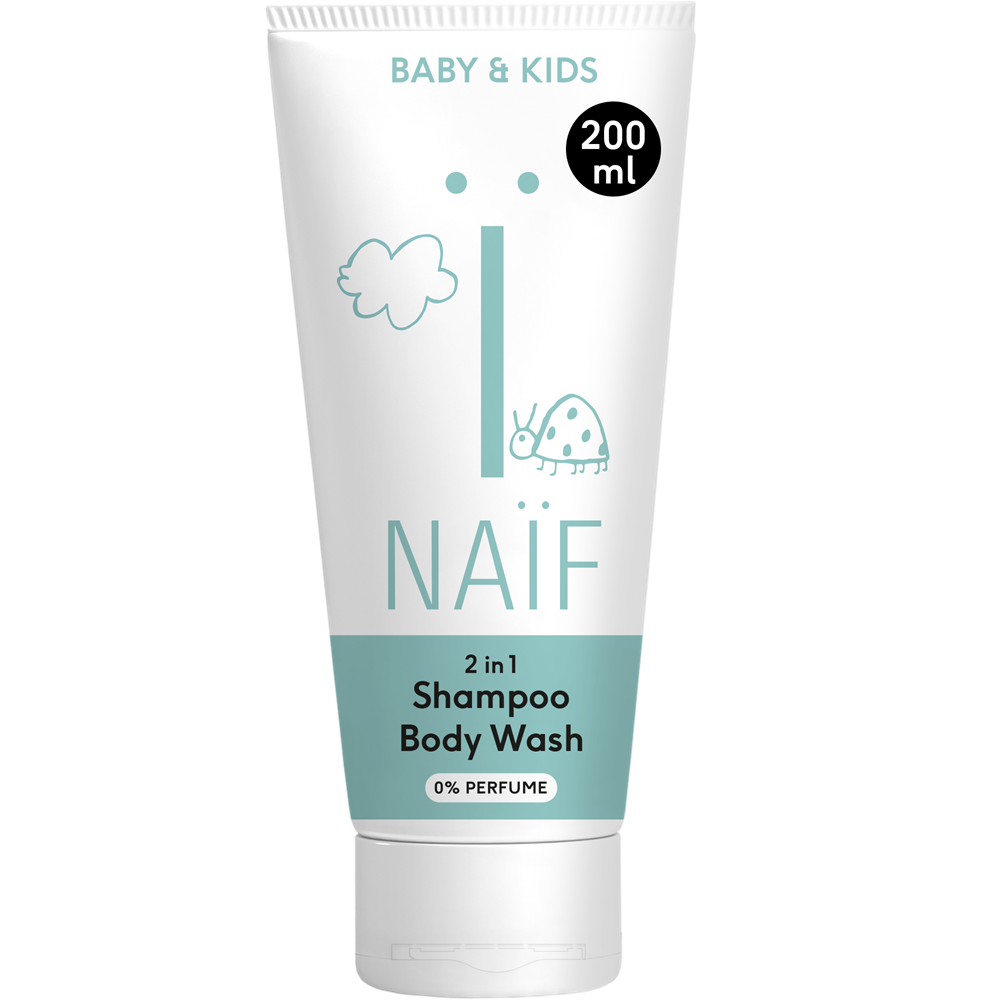 Naïf 2 in 1 Shampoo &amp; Body Wash 0% Perfume 200ml