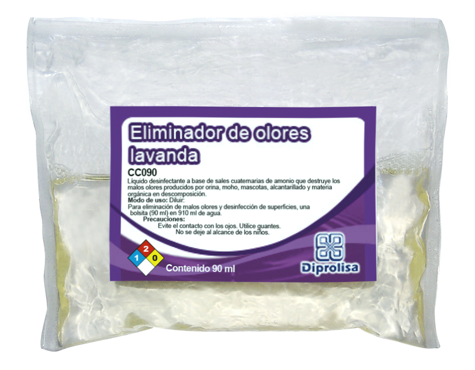 ELIMINADOR DE OLORES LAVANDA PK con 10 sobres