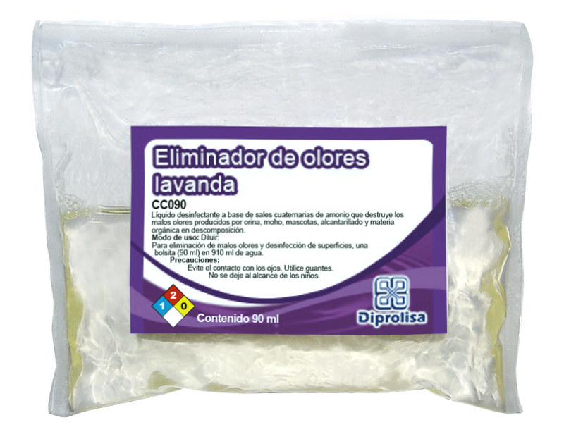 ELIMINADOR DE OLORES LAVANDA PK con 10 sobres