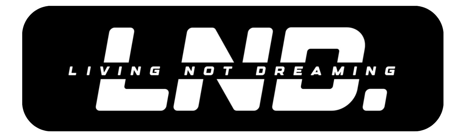 Sticker - Living Not Dreaming 