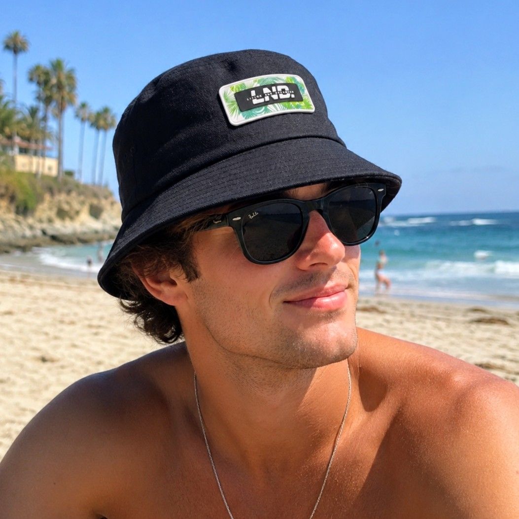 LND Classic Black Bucket Hat