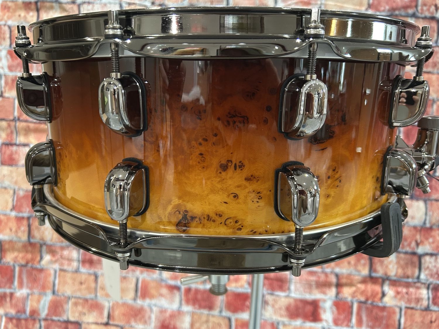 6x14 SLP LTD Ed G Kapur 11ply w/ Mappa Burl Snare outer ply &amp; Bkl Nkl Hdw