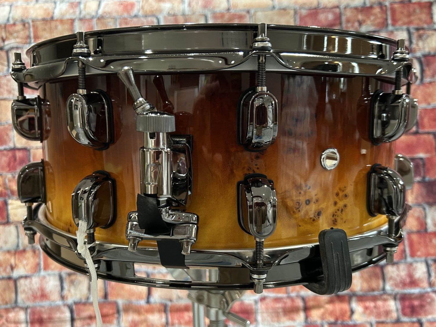6x14 SLP LTD Ed G Kapur 11ply w/ Mappa Burl Snare outer ply &amp; Bkl Nkl Hdw