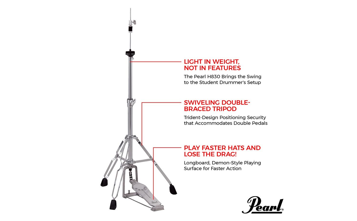 830 Series Hi‐hat Stand