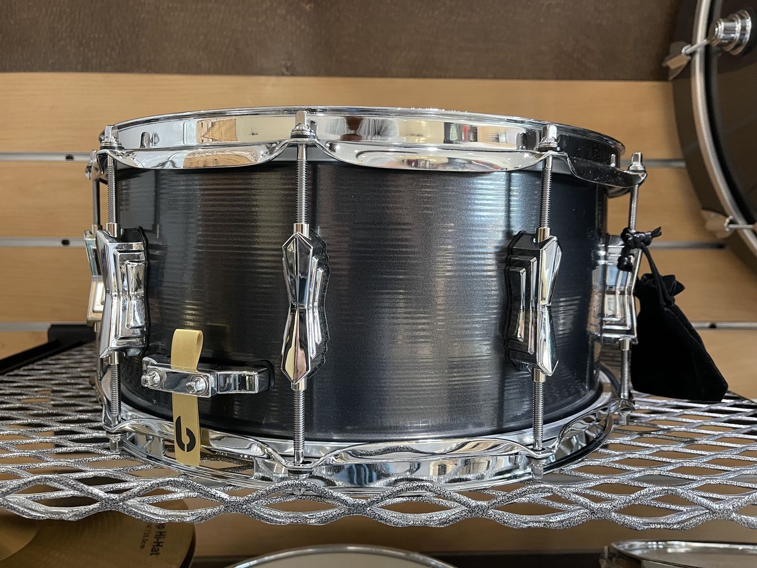 British Drum Talisman 6.5x14&quot; British Spun Steel Snare Drum