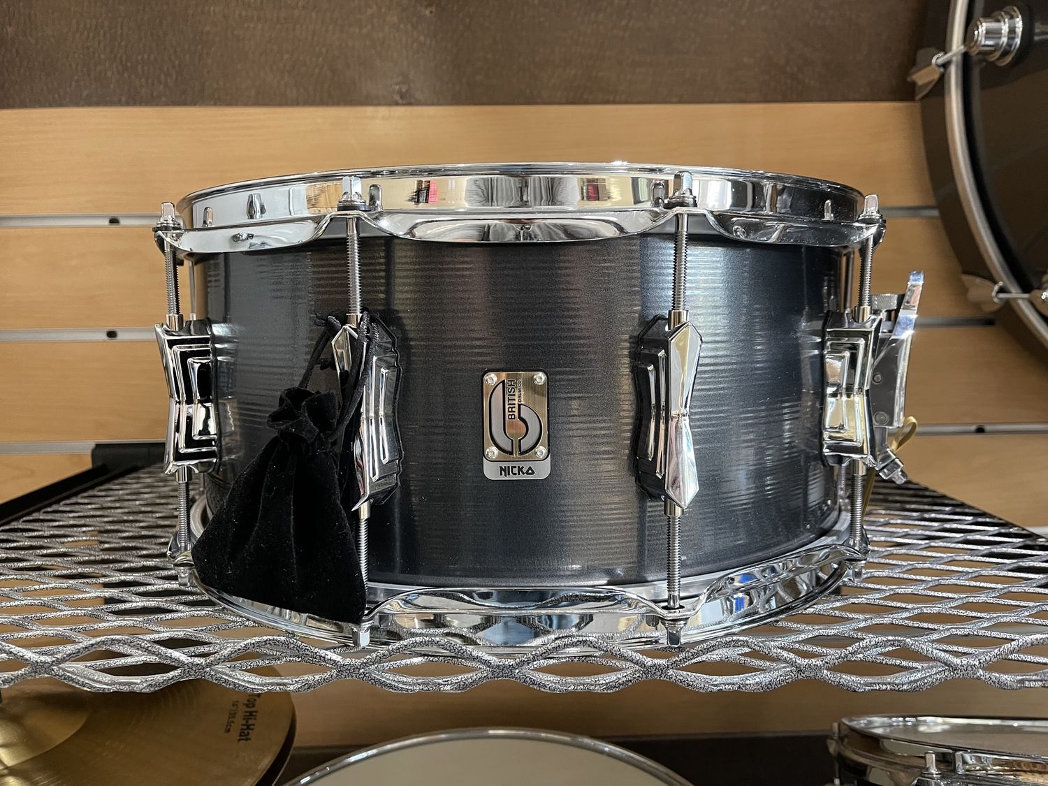 British Drum Talisman 6.5x14&quot; British Spun Steel Snare Drum