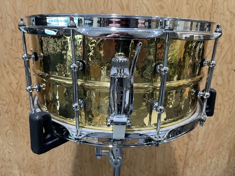 Used Ludwig 6 1/2 x14" Hammered Brass Snare