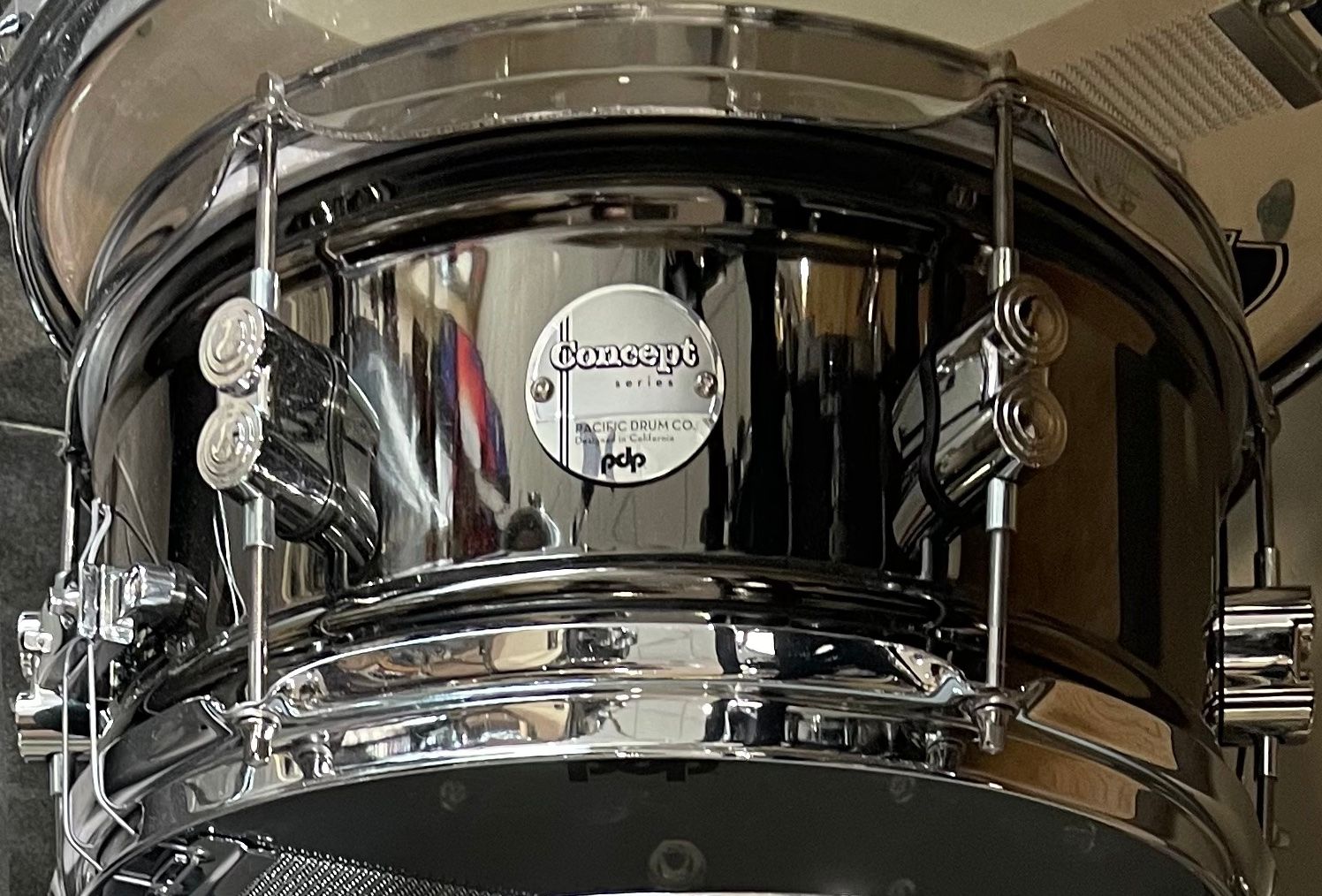 6x12 1mm Black Nickel over Steel with Chrome Hardware