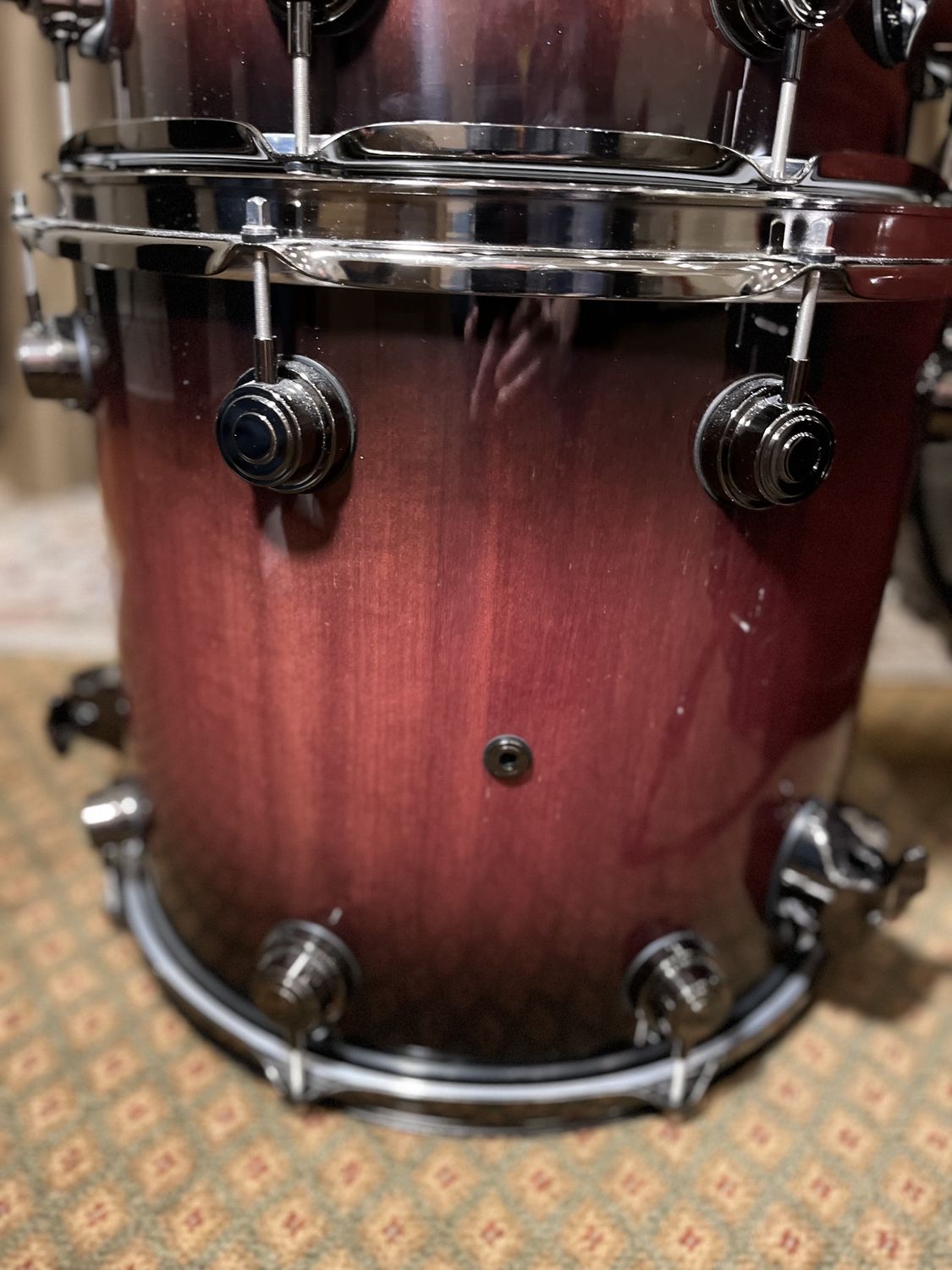 Used DW 7 Pc Purple Heart Collectors Series Drum Set