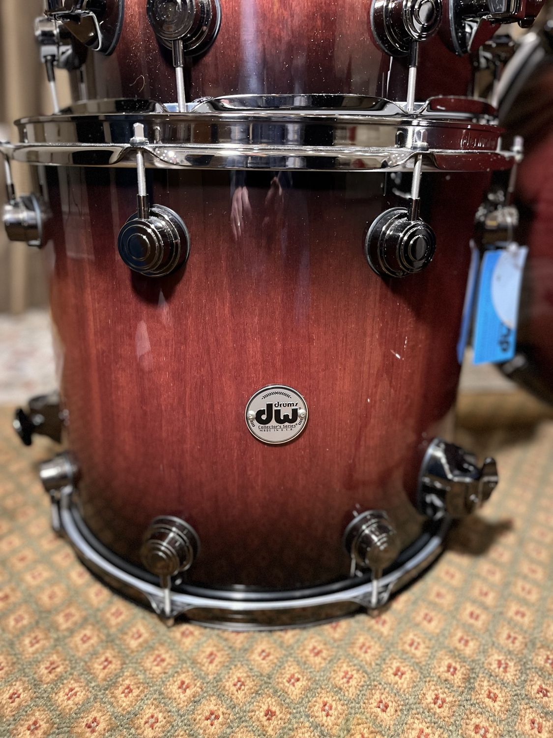 Used DW 7 Pc Purple Heart Collectors Series Drum Set