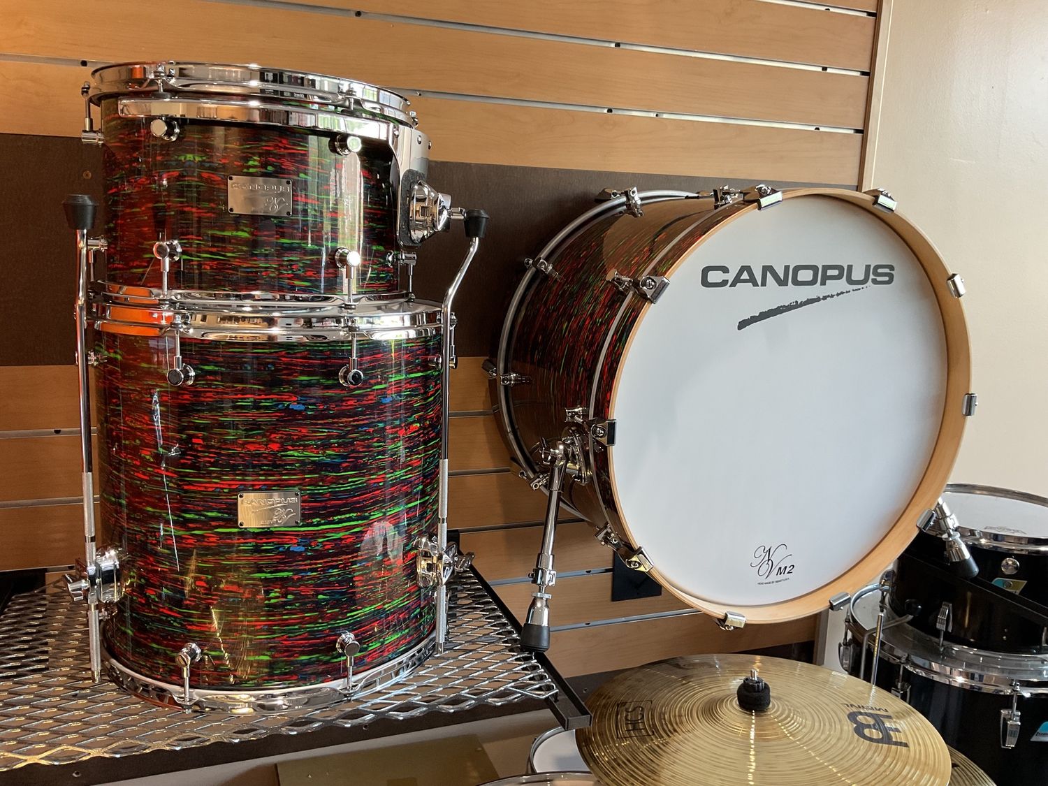 Canopus NV60-M2 Neo Vintage 3pc Mahogany/Poplar Pschedelic Red