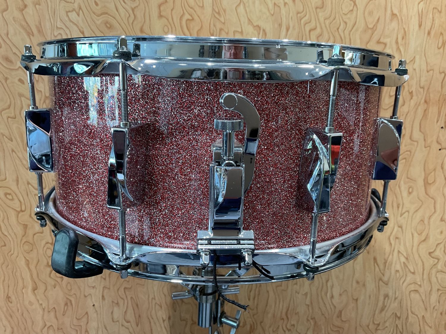 Canopus Yaiba2 Birch Snare Drum Rose Sparkle Lacquer 6.5x14