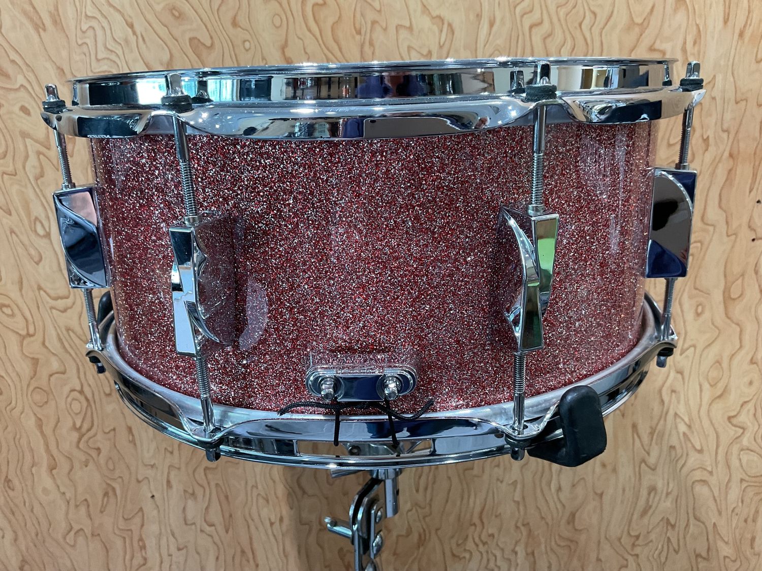 Canopus Yaiba2 Birch Snare Drum Rose Sparkle Lacquer 6.5x14
