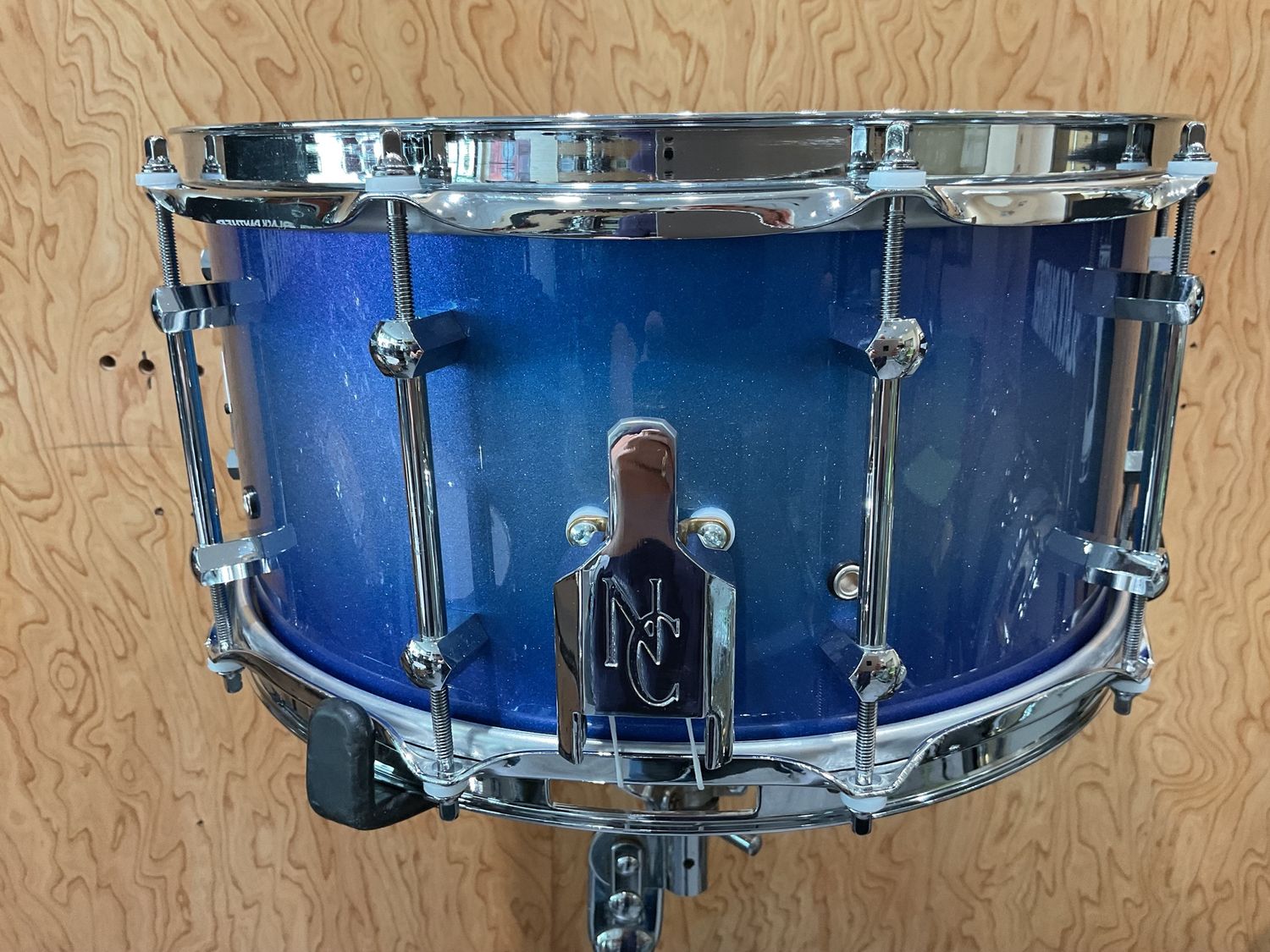 Noble &amp; Cooley 7x14 Horizon Snare Drum Blue Metallic Silverburst
