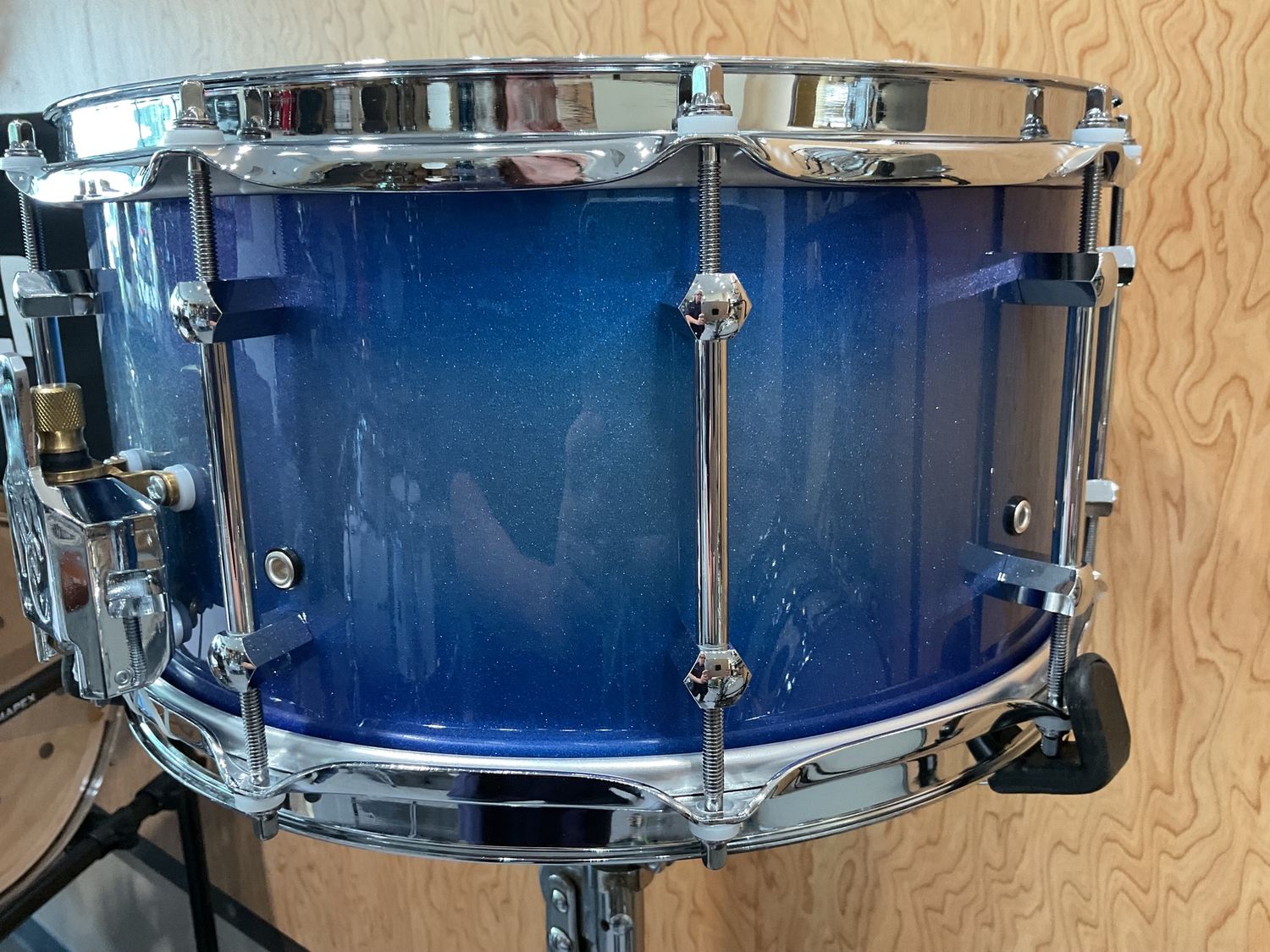 Noble &amp; Cooley 7x14 Horizon Snare Drum Blue Metallic Silverburst