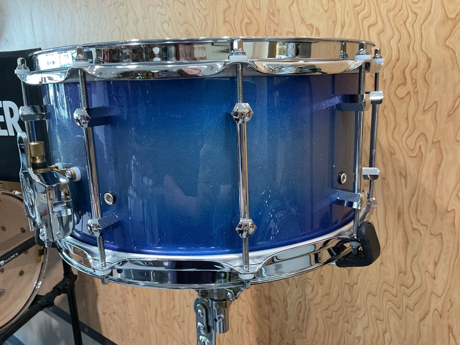 Noble &amp; Cooley 7x14 Horizon Snare Drum Blue Metallic Silverburst