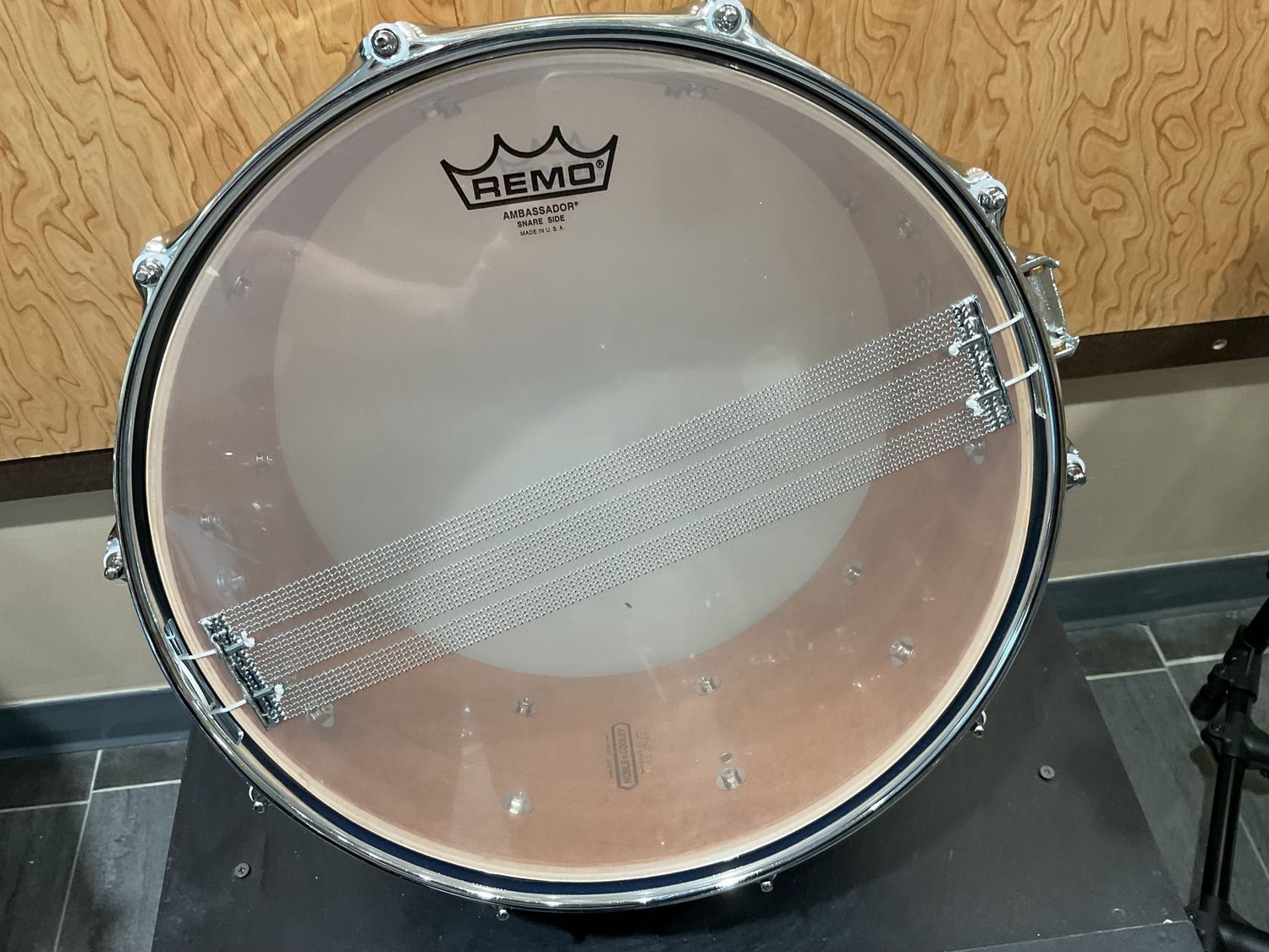 Noble &amp; Cooley 7x14 Horizon Snare Drum Blue Metallic Silverburst
