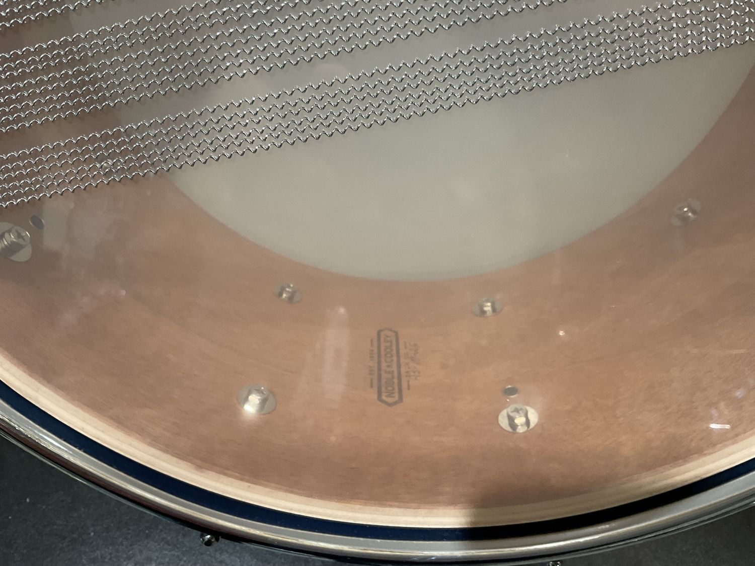 Noble &amp; Cooley 7x14 Horizon Snare Drum Blue Metallic Silverburst