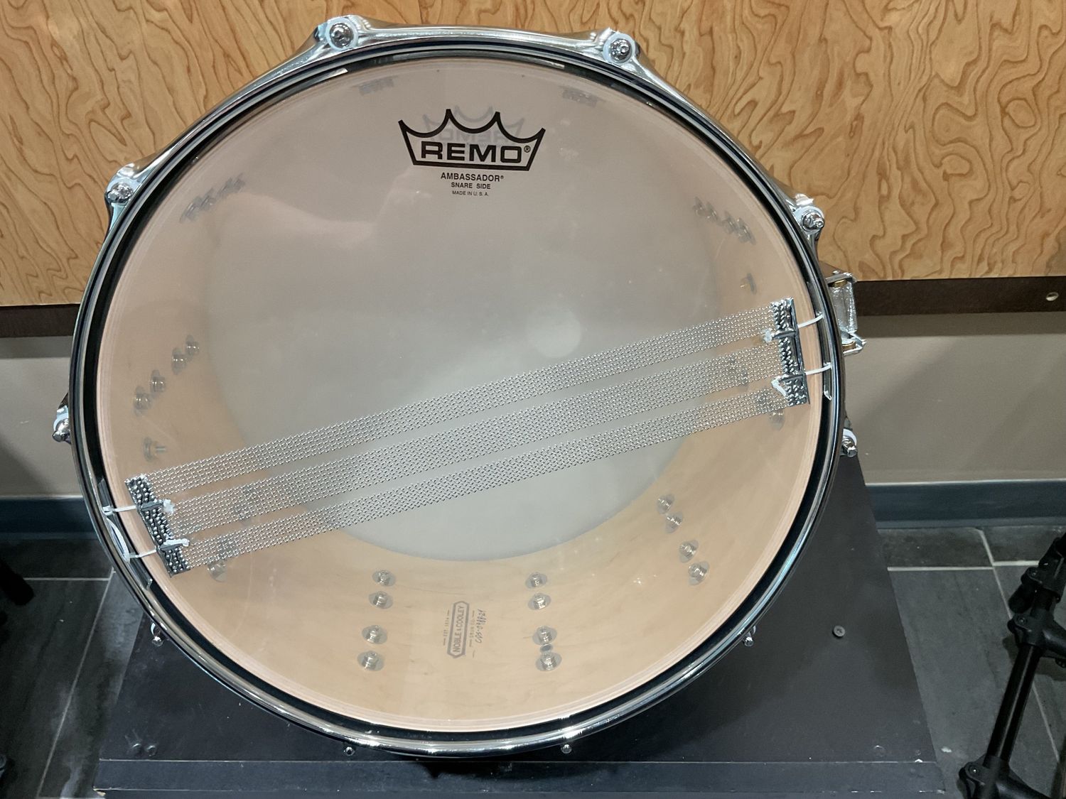 Noble &amp; Cooley CD Maple 6-1/2x14&quot; Snare Drum Green Stain Black Burst