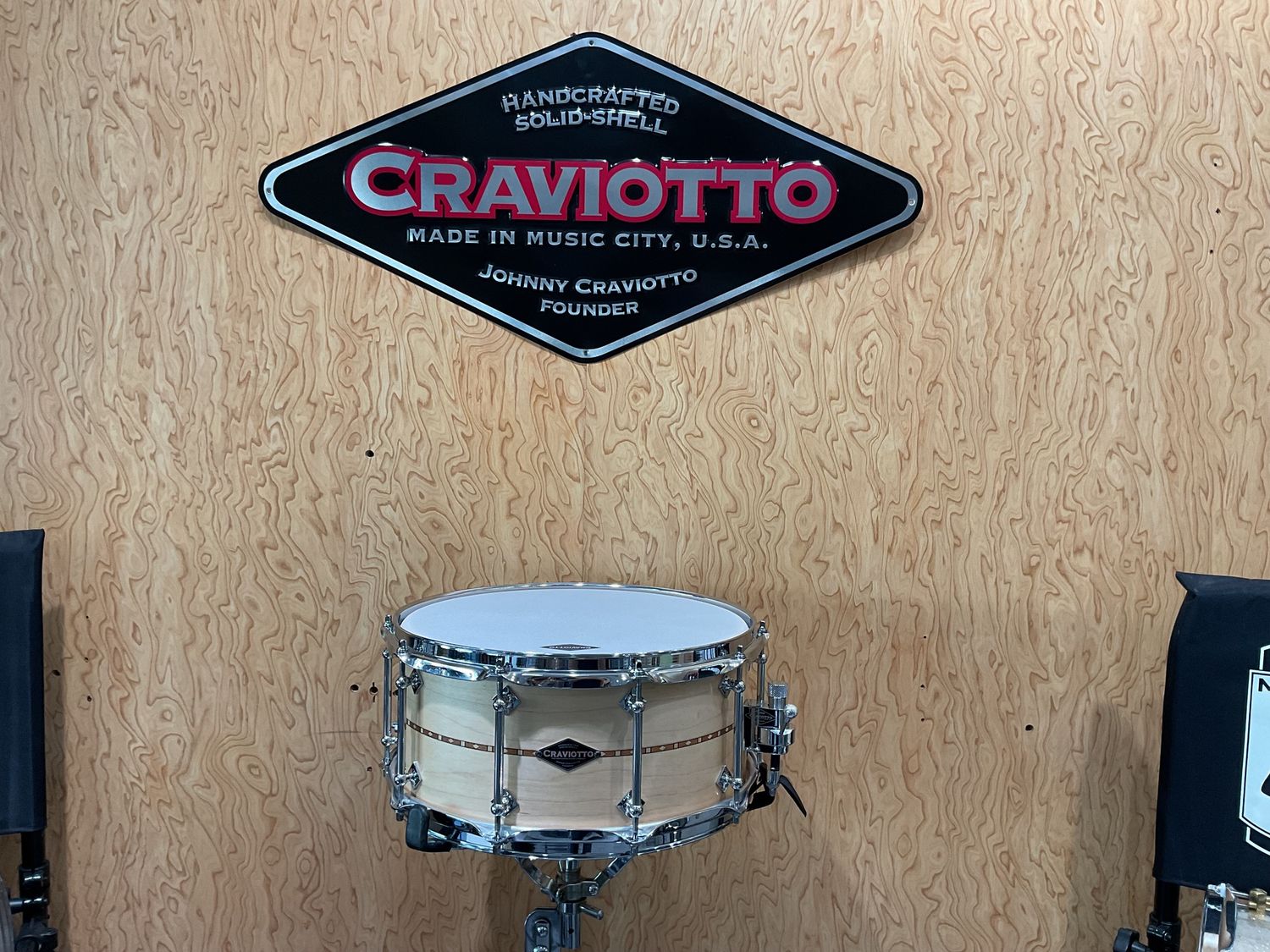 Craviotto 6.5 x14&quot; Solid Maple Shell Snare Drum
