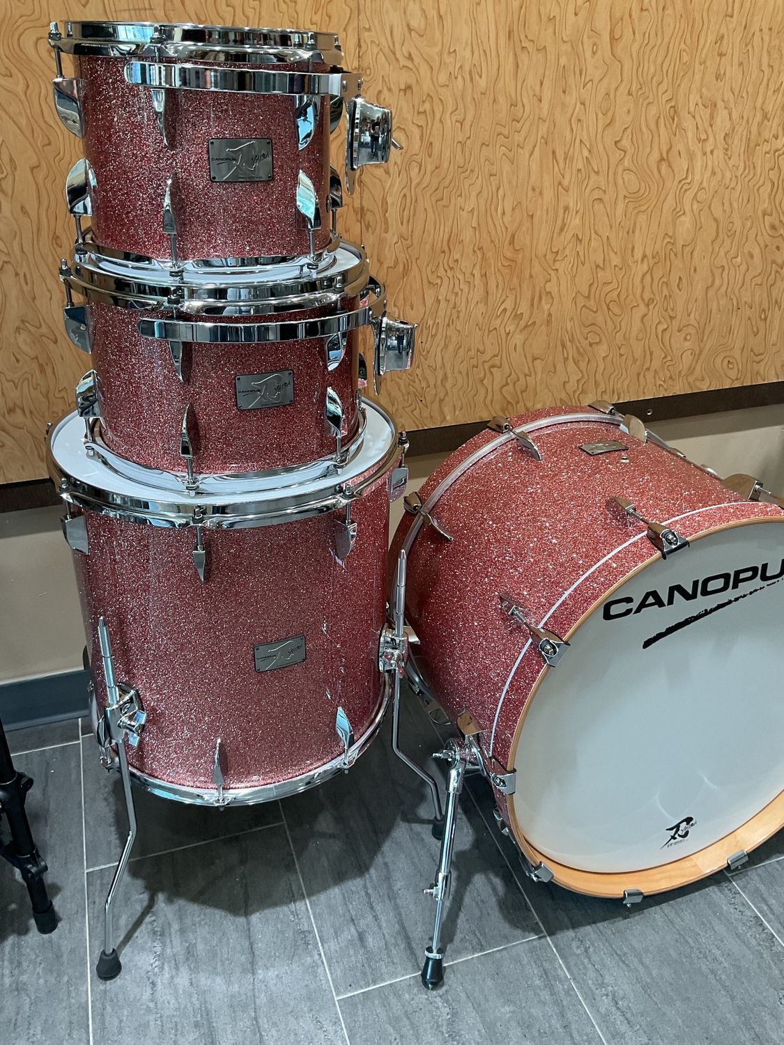 Canopus Yaiba2 Groove Kit Rose Sparkle Lacquer