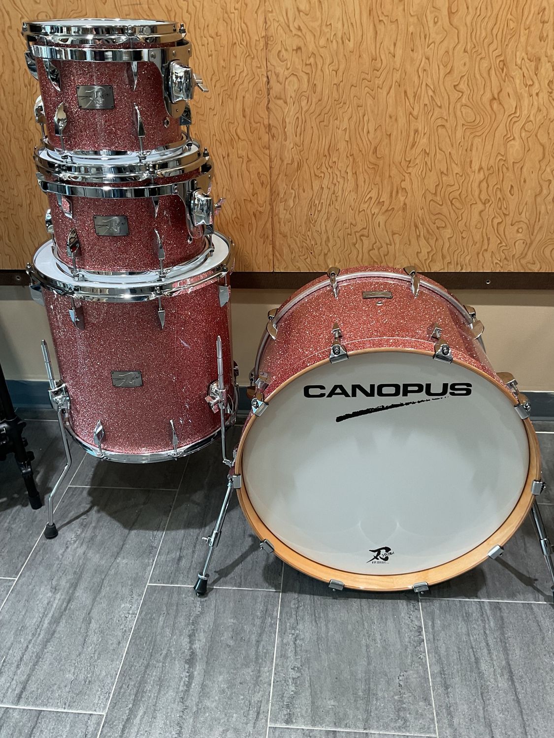 Canopus Yaiba2 Groove Kit Rose Sparkle Lacquer